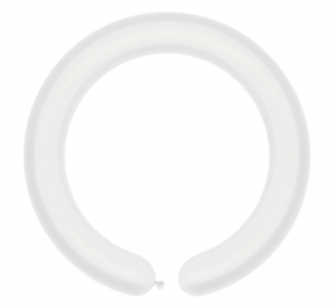 Lateksa baloni modelēšanai, baltā krāsa, 5 cm x 140 cm - 1 gb. 