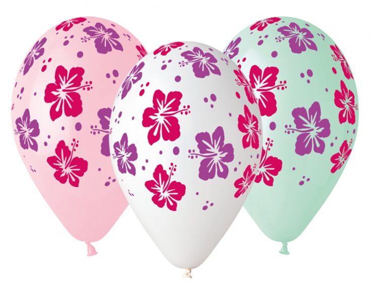 30 cm lateksa balons "Hibiskus" - 1 gb.