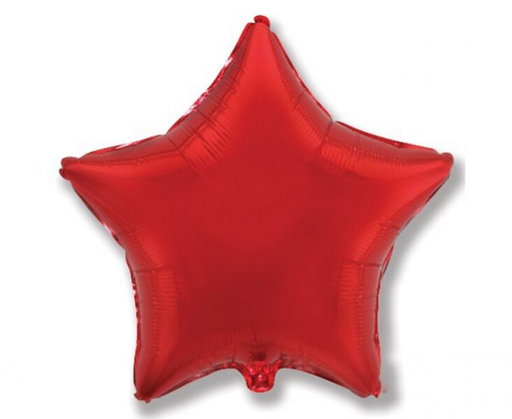 Folija balons FX "zvaigzne", 46 cm, sarkanā krāsa