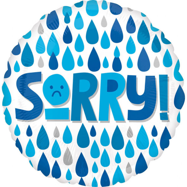 Folija balons "Sorry! - Piedod!", 43 cm