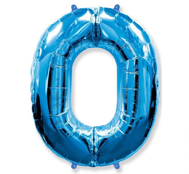 Folija balons FX "0", 85 cm, zilā krāsa