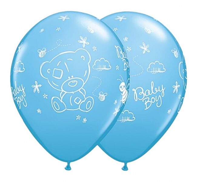 28 cm lateksa balons "Baby boy - ar lāciti" - 1 gb.