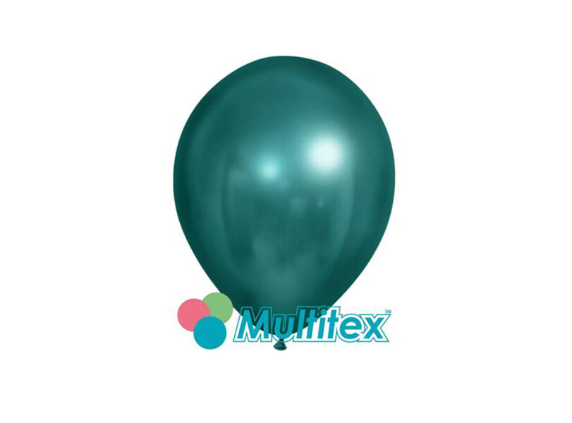 13 cm balons, zilā pāva krāsa, hroms - 1 gb.