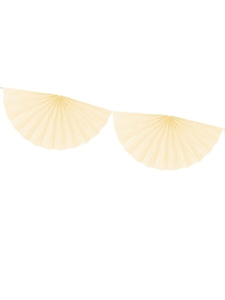 Virtene no dekoratīvām rozetēm bēšā krāsā, 40 cm