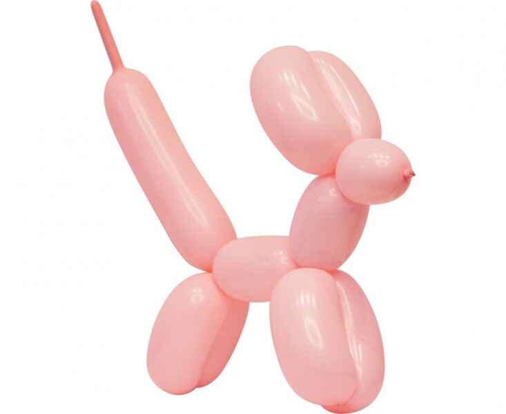 Lateksa baloni modelēšanai, gaiši rozā krāsa, 5 cm x 152 cm - 1 gb. 