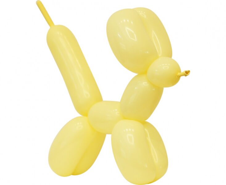 Lateksa baloni modelēšanai, gaiši dzeltenā krāsa, 5 cm x 152 cm - 1 gb. 