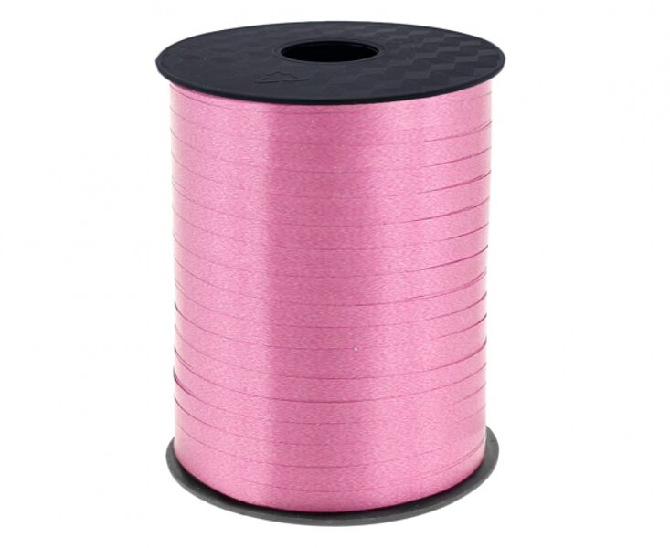 Plastikāta lente, rozā krāsa, 5 mm, 458 m