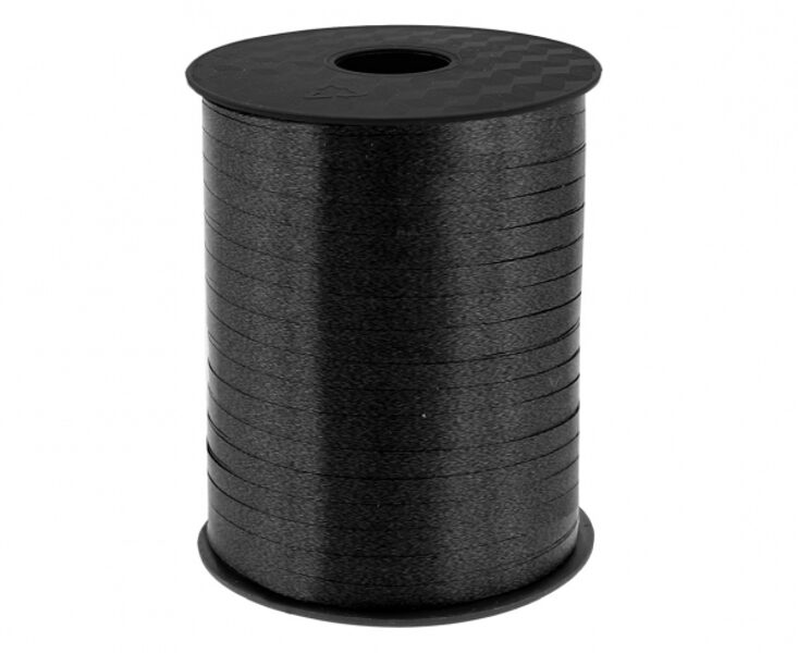 Plastikāta lente, melnā krāsa, 5 mm, 458 m