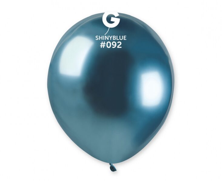 13 cm balons, zilā, hroms - 1 gb.