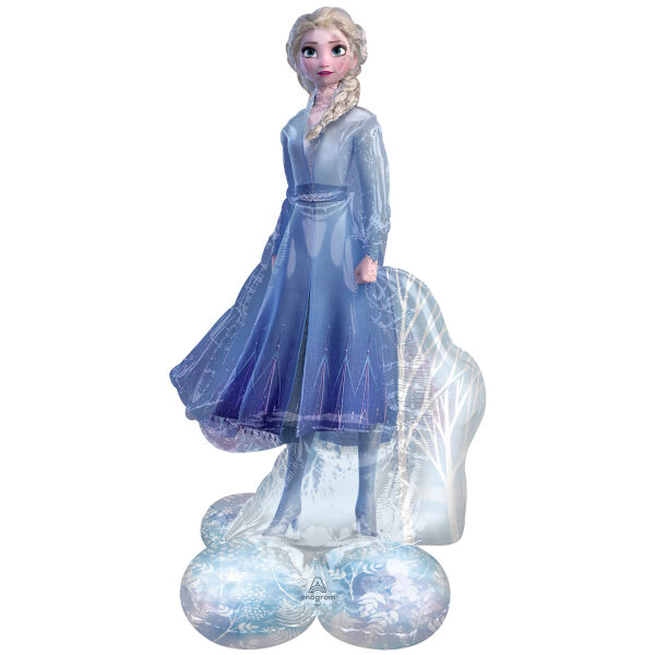 Folija balons "Elza - Ledus sirds -Frozen II", AirLoonz, 76 cm x 137 cm (piepūšams ar gaisu)