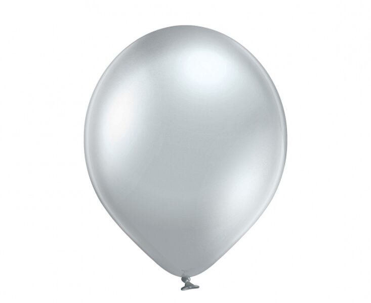 30 cm hromēts balons, Belbal, sudraba krāsa - 1 gb.