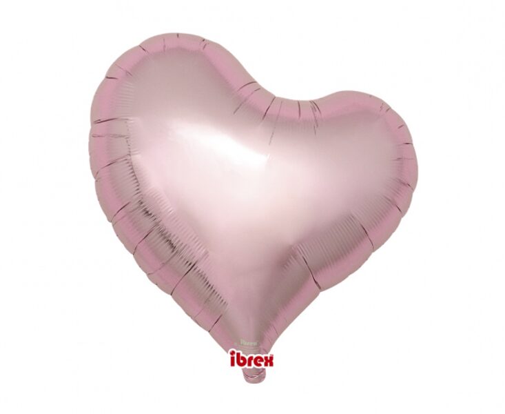 Folija balons Ibrex Hel Sweet "Sirds", 46 cm, gaiši rozā krāsa