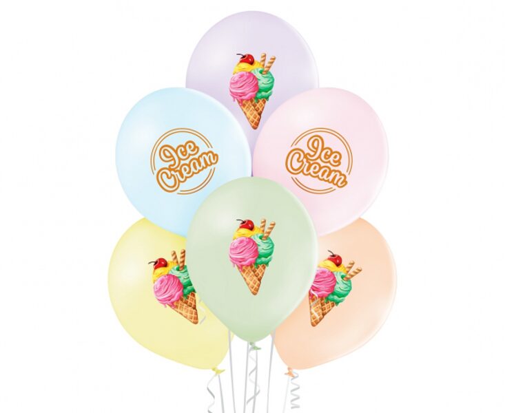 30 cm lateksa balons "Saldējums" - 1 gb.