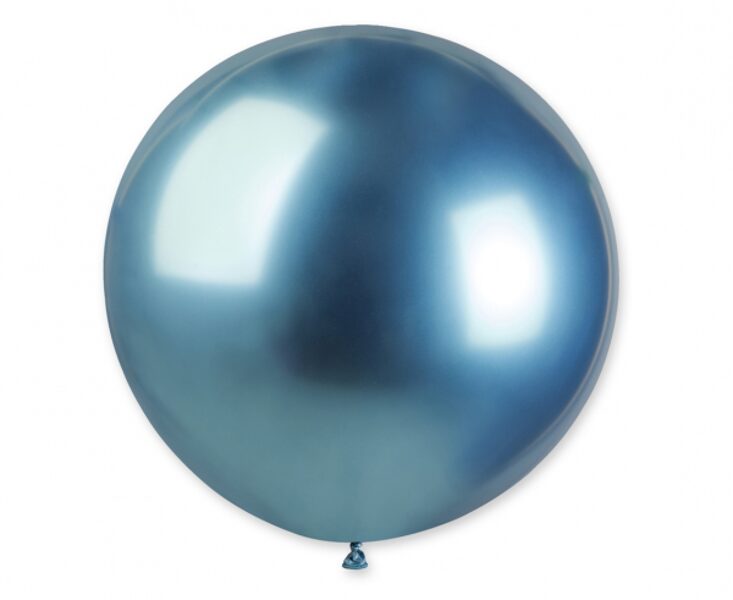 80 cm hromēts balons, zilā krāsa - 1 gb.