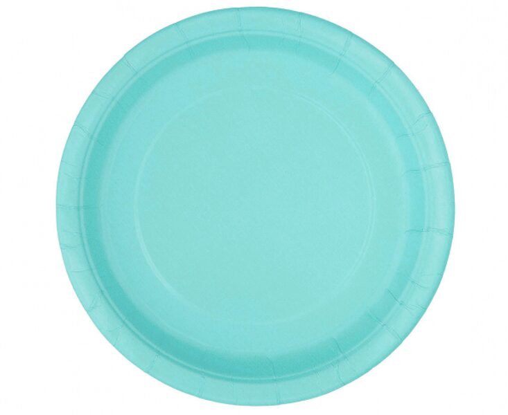 Papīra šķīvīši, gaiši zilā krāsa, 22 cm, 8 gb