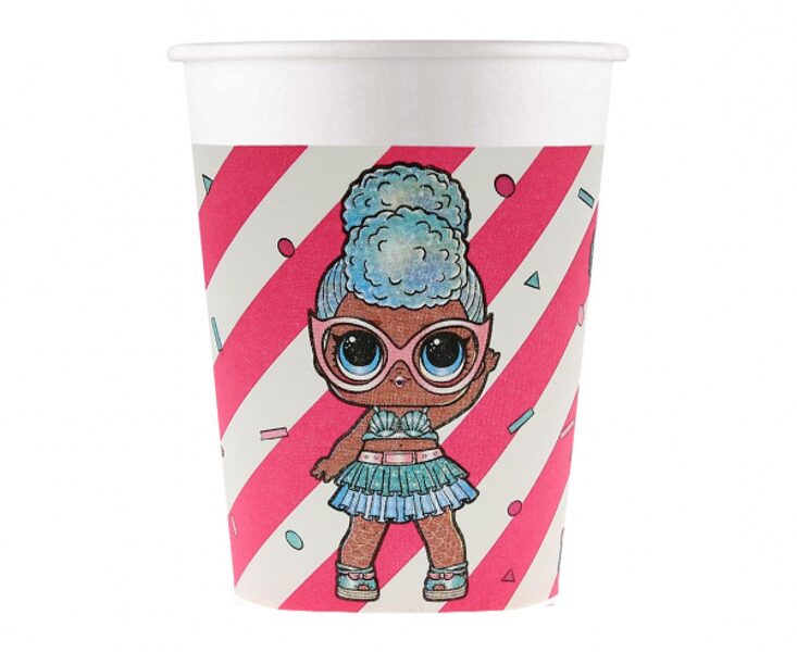 Papīra glāzes "LOL", 200 ml, 8 gb