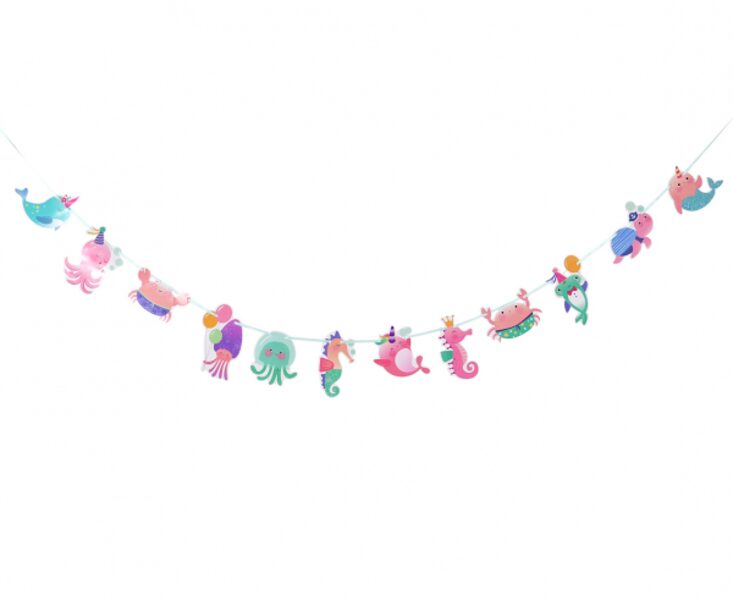 Papīra virtene "Jūras iemītnieki", 180 cm