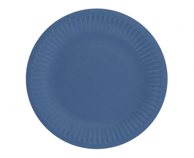Šķīvīši "Vienkrāsaini", zilā krāsa, 6 gb., 18 cm
