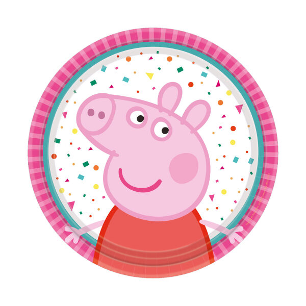 Šķīvīši "Cūciņa Peppa" 18 cm, 8 gb