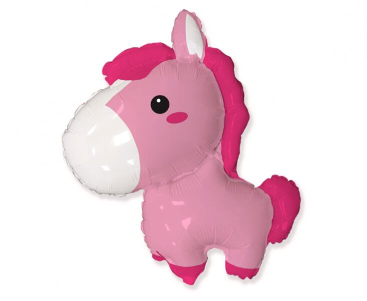 Folija balons "Zirdziņš", rozā, 61 cm