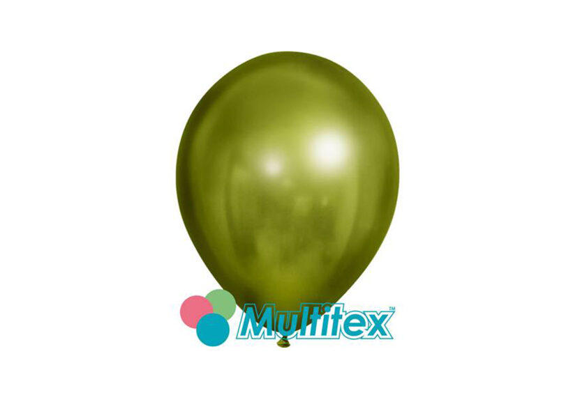 13 cm balons, zaļā ābola krāsa, hroms - 1 gb.