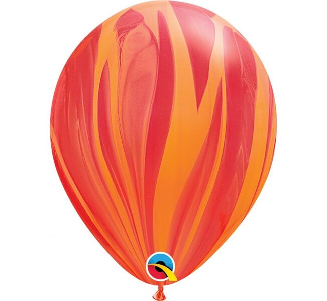 28 cm lateksa balons "Ahāts", sarkanā - 1 gb