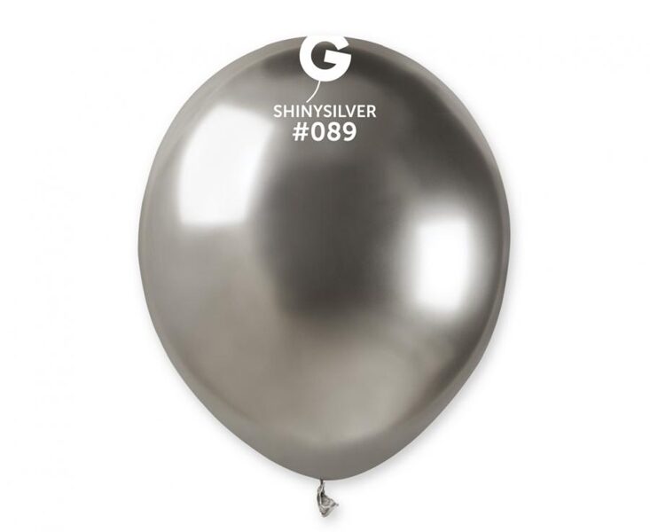 13 cm balons, sudraba, hroms - 1 gb.