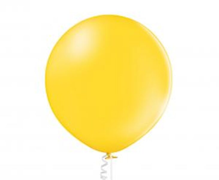 90 cm balons, dzeltenā krāsa - 1 gb.