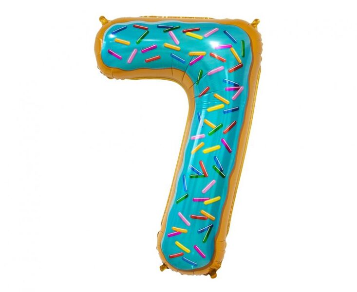 Folija balons "7 - Saldais virtulis", 78 cm