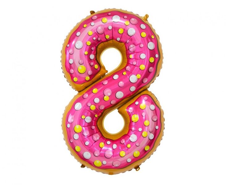 Folija balons "8 - Saldais virtulis", 78 cm
