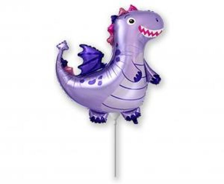 Folija MINI balons "Pūķis", violetā, ap 30 cm, 1 gb