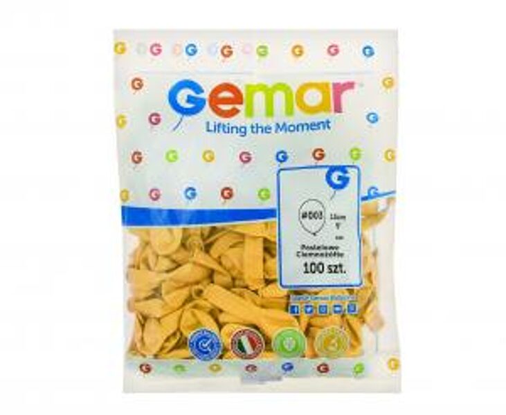 13 cm balons, medus krāsa - 100 gb iepakojums