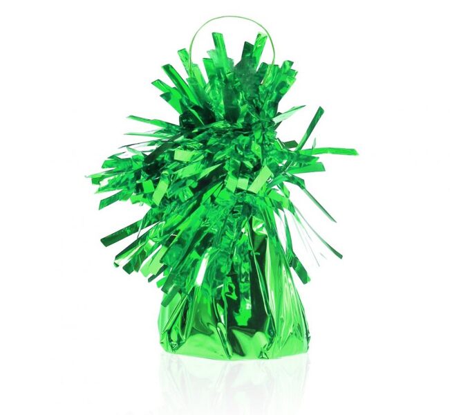 Balonu atsvars zaļā krāsā.