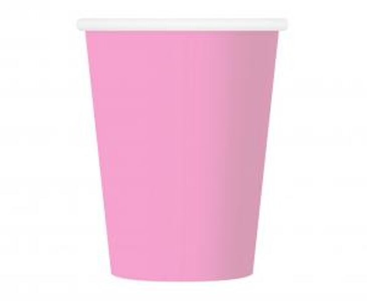 Glāzes, rozā krāsa, 6 gb., 270 ml