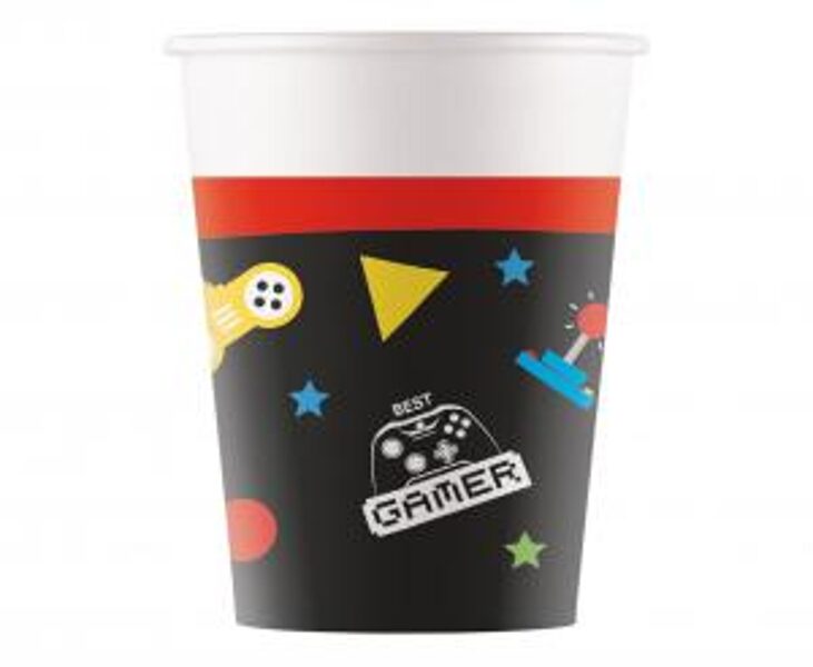 Glāzes "Gamer Party - Geimeru ballīte", 8 gb., 200 ml
