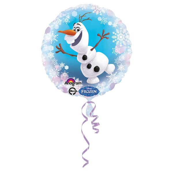 Folija balons "Frozen - Olafs", apaļš, 43 cm