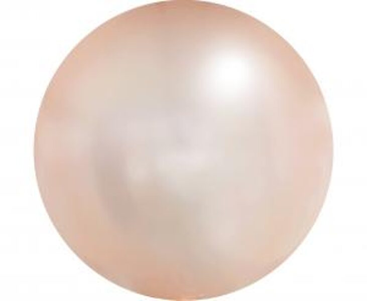 Apaļš necaurspīdīgs balons "Kristāls", rozā zeltā krāsa , 30 cm