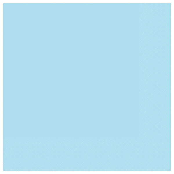 Vienkrāsainas salvetes, gaiši zilā krāsa, 20 gb, 33x33 cm