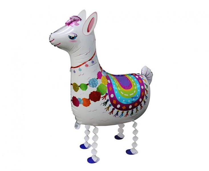 Staigājošais folija balons "Lama", 67 cm x 75 cm
