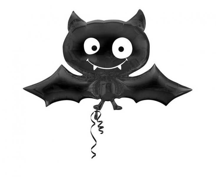 Folija balons Melnais sikspārnis, 104 x 60 cm