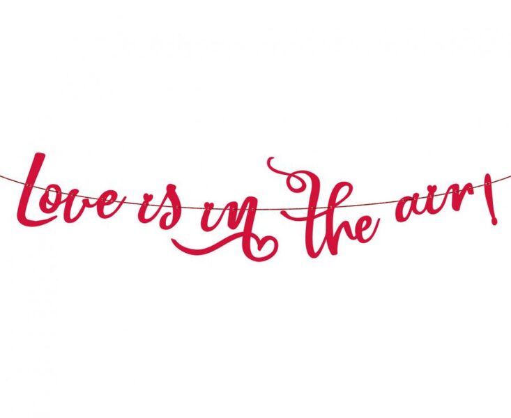 Papīra virtene "Love is in the air", 200 cm