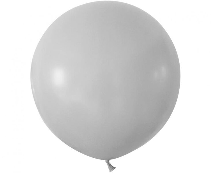 61 cm lateksa balons, pelēkā krāsa - 1 gb.