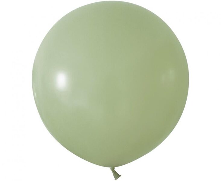 61 cm lateksa balons, sūnu zaļā krāsa - 1 gb.