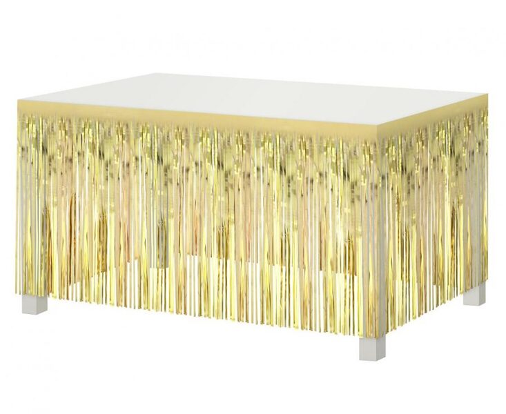 Lietutiņa svarki galdam, zelts, 80 x 300 cm