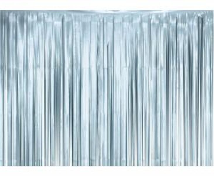 Lietutiņa aizkars, matēts gaiši zils, 100x200 cm