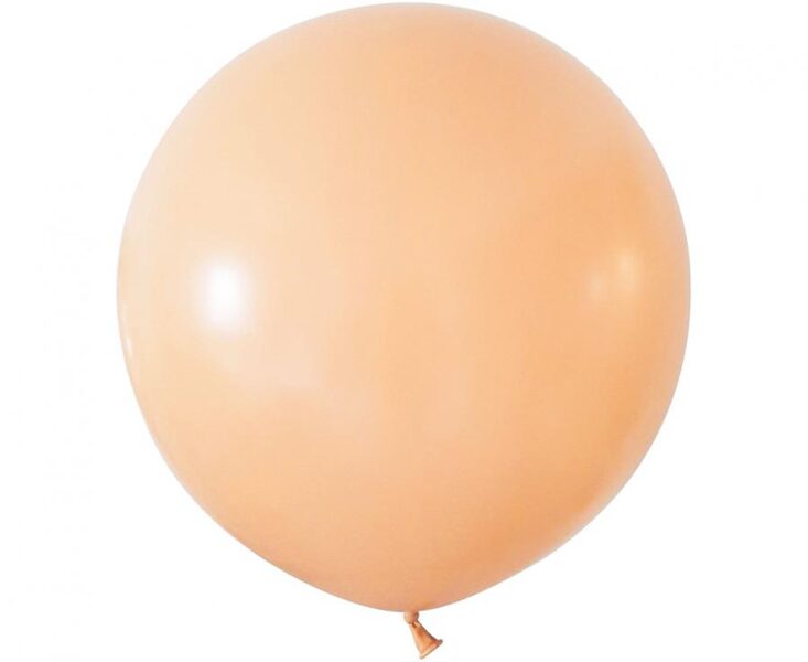 61 cm lateksa balons, blush/ persiku krāsa - 1 gb.