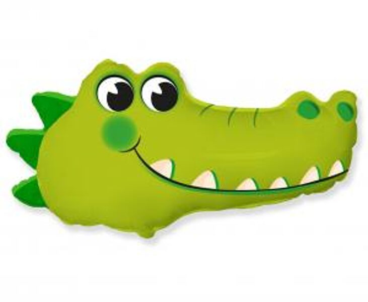 Folija MINI balons "Krokodils", ap 30 cm, 1 gb