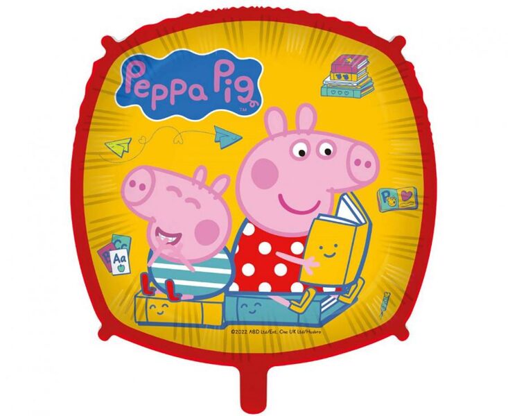  Folija balons "Peppa Pig reading book", 46 cm