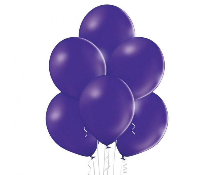 Balonu iepakojums, 50 gb., 30 cm, Belbal B105 ROYAL LILAC violetā
