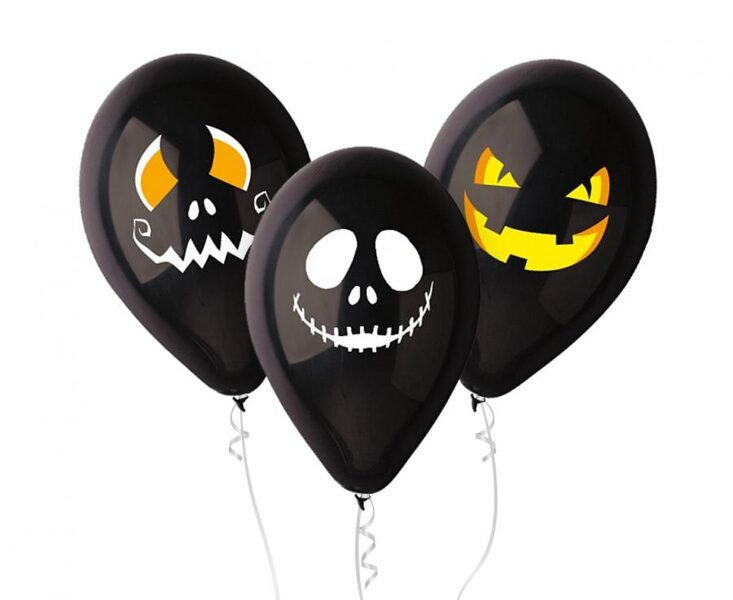 30 cm lateksa balonu "Halloween", komplekts, 3gb 